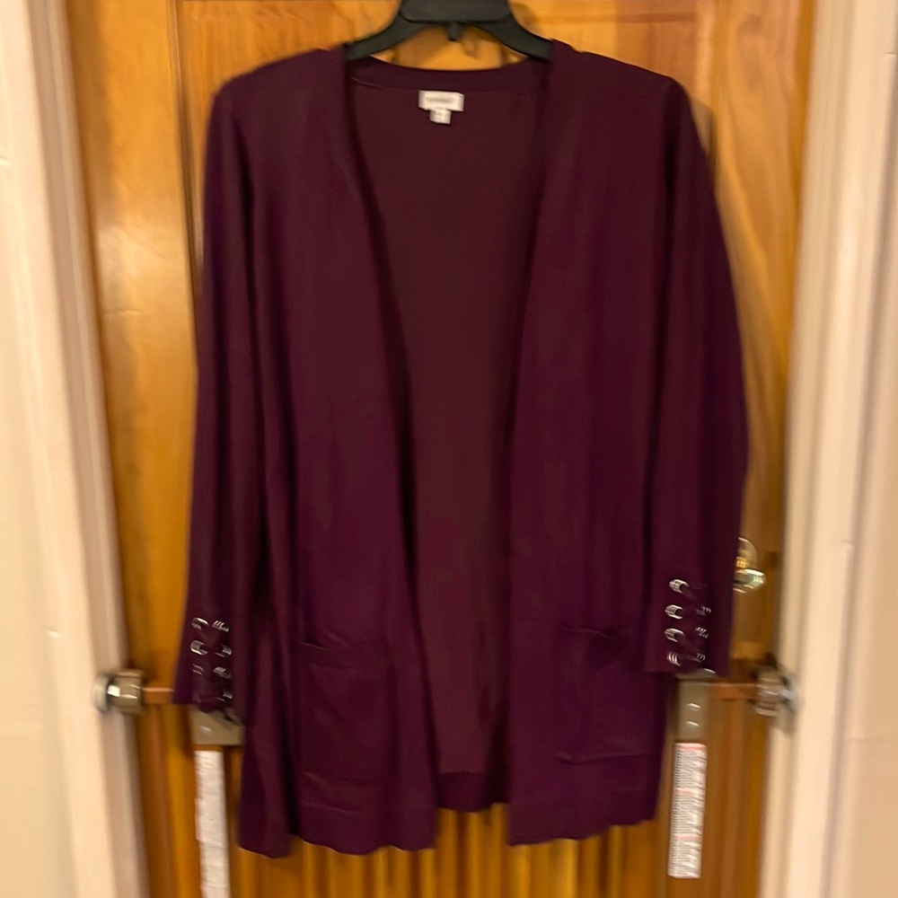 Avenue burgundy long sweater